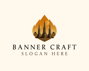 Thai Temple Landmark logo design