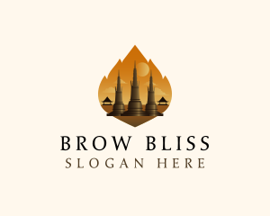 Thai Temple Landmark logo design