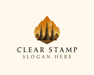 Thai Temple Landmark logo design