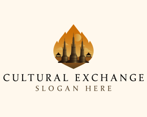 Culture - Thai Temple Landmark logo design