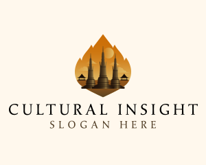 Thai Temple Landmark logo design