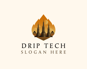 Thai Temple Landmark logo design