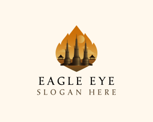 Thai Temple Landmark logo design