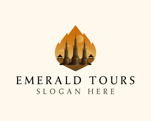 Thai Temple Landmark logo design