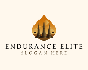 Thai Temple Landmark logo design