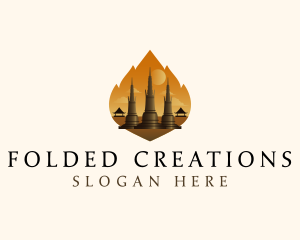 Thai Temple Landmark logo design