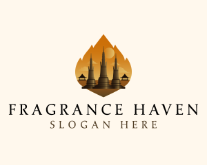 Thai Temple Landmark logo design