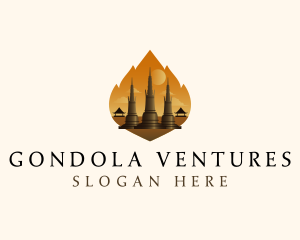 Thai Temple Landmark logo design