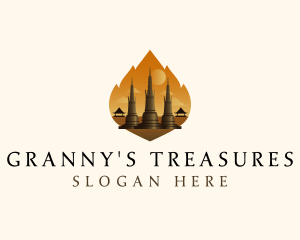 Thai Temple Landmark logo design