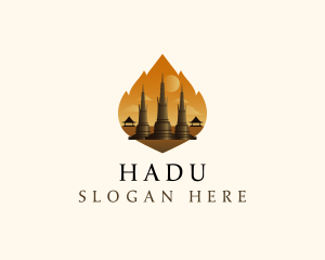 Thai Temple Landmark logo design