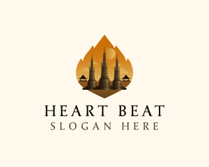 Thai Temple Landmark logo design