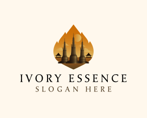 Thai Temple Landmark logo design