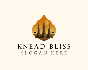 Thai Temple Landmark logo design