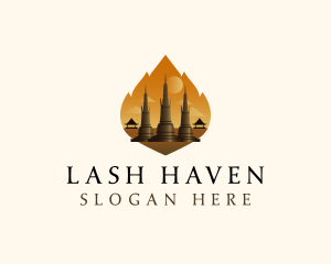 Thai Temple Landmark logo design