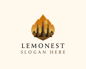 Thai Temple Landmark logo design