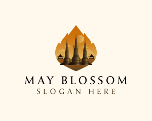 Thai Temple Landmark logo design