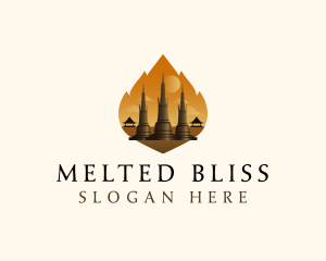 Thai Temple Landmark logo design