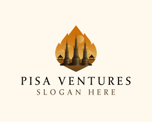 Thai Temple Landmark logo design