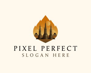 Thai Temple Landmark logo design