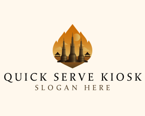 Thai Temple Landmark logo design