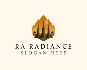 Thai Temple Landmark logo design