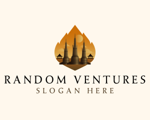 Thai Temple Landmark logo design