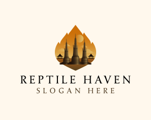 Thai Temple Landmark logo design