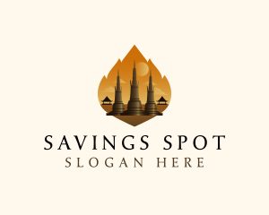 Thai Temple Landmark logo design