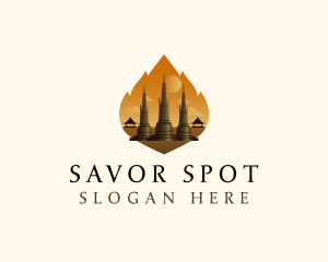 Thai Temple Landmark logo design