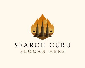 Thai Temple Landmark logo design