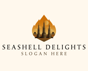 Thai Temple Landmark logo design