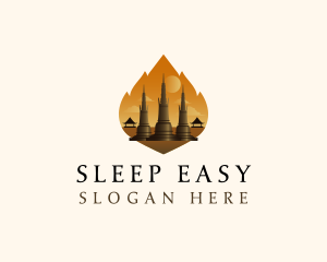 Thai Temple Landmark logo design