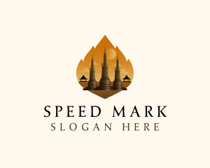 Thai Temple Landmark logo design