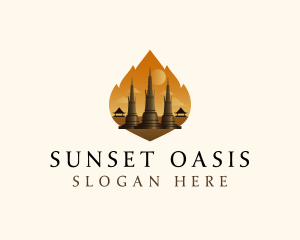 Thai Temple Landmark logo design