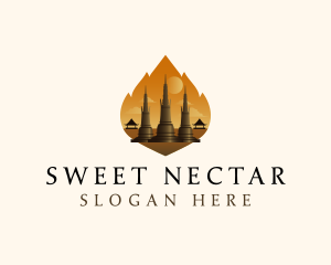 Thai Temple Landmark logo design