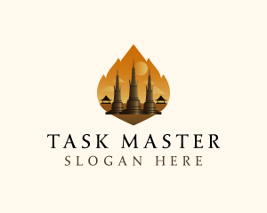 Thai Temple Landmark logo design