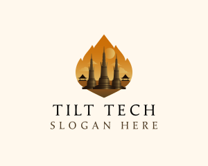 Thai Temple Landmark logo design