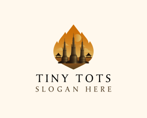 Thai Temple Landmark logo design