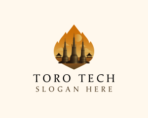 Thai Temple Landmark logo design