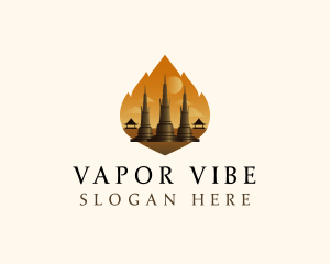 Thai Temple Landmark logo design