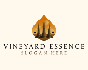 Thai Temple Landmark logo design