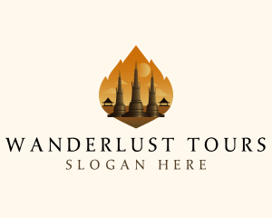 Thai Temple Landmark logo design