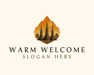 Thai Temple Landmark logo design