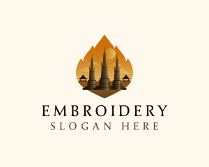 Thai Temple Landmark logo design