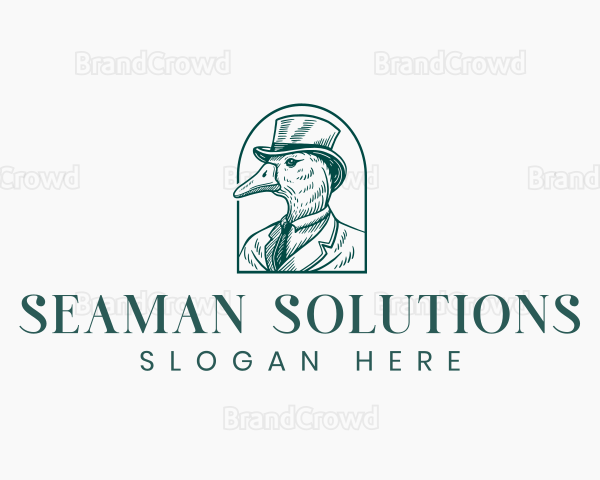 Elegant Duck Hat Logo