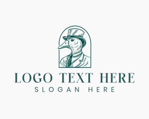 Elegant Duck Hat Logo