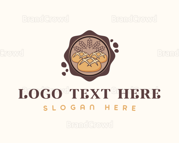 Baked Bread Pastry Logo