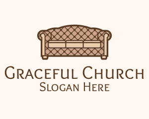 Retro Sofa Furniture Logo