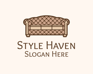 Retro Sofa Furniture Logo