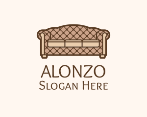 Retro Sofa Furniture logo design